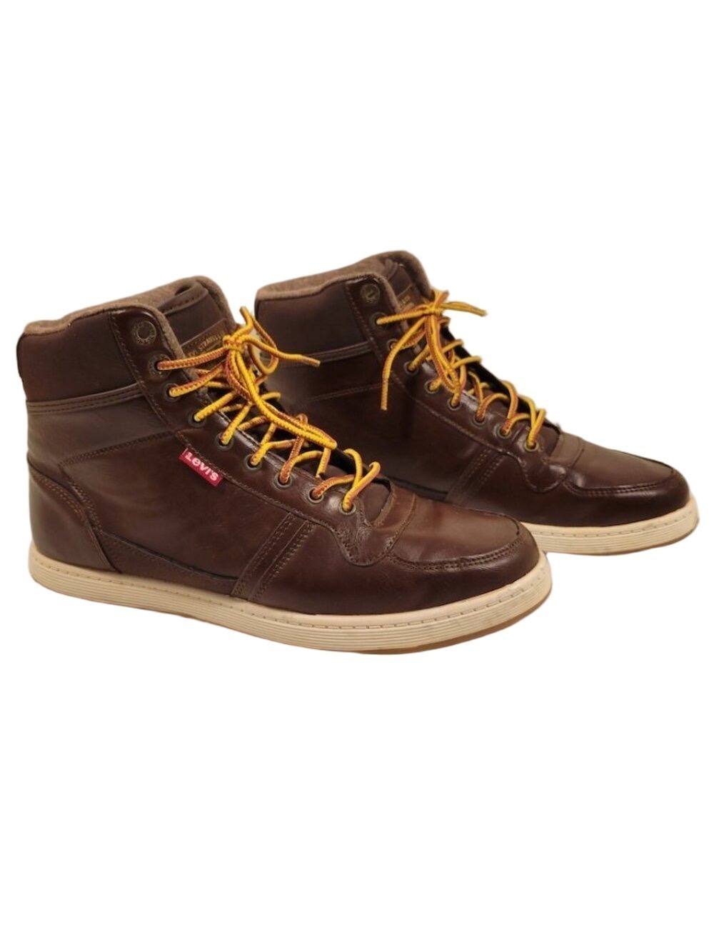 Levi's Men's Stanton Brown High Top Sneaker Boots Size 10.5